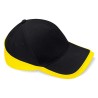 Cap - mod. B171:Black, 100% cotton, Yellow, One Size